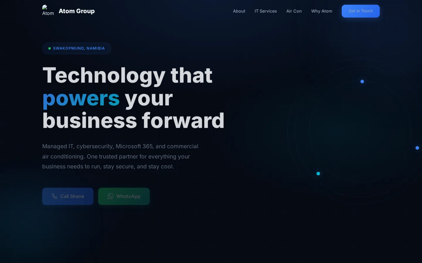 Atom Group Technology Website